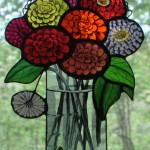 Vase of Zinnias – SOLD!